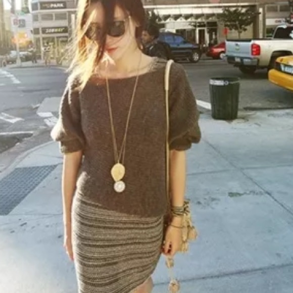 ❤️gorgeous gold leaf statement sweater necklace - Picture 4 of 8